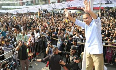 এলাকার সন্তান হিসেবে ভোট চাইলেন তারেক রহমান