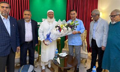 জামায়াত আমির শফিকুর রহমানের বাসায় তারেক রহমান