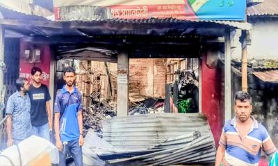 শ্রীপুরে সাচিলাপুর বাজারে  অগ্নিকান্ড, ৩০ লাখ ক্ষতি