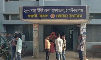 চাঁপাইনবাবগঞ্জে মোটরসাইকেলের সংঘর্ষে যুবক নিহত