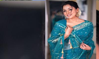 জামদানি শাড়িতে রুনা খান