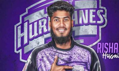 অভিষেকে বল হাতে রাঙিয়েছিলেন রিশাদ
