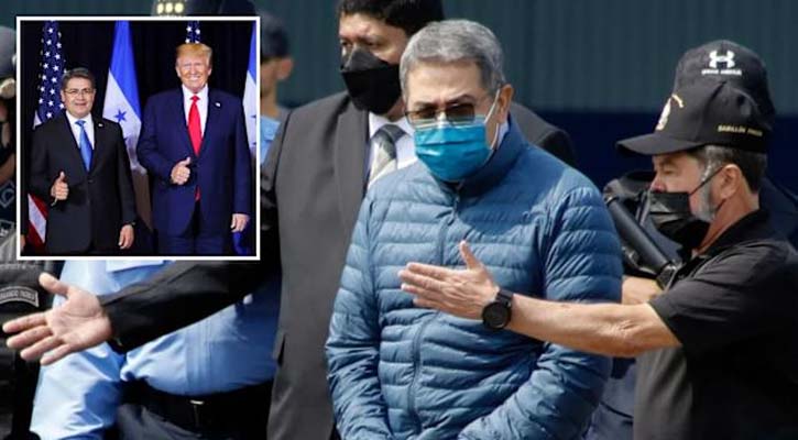 ভেনেজুয়েলায় আগ্রাসন, হন্ডুরাসের মাদক চোরাচালানকারী প্রেসিডেন্টকে ক্ষমা