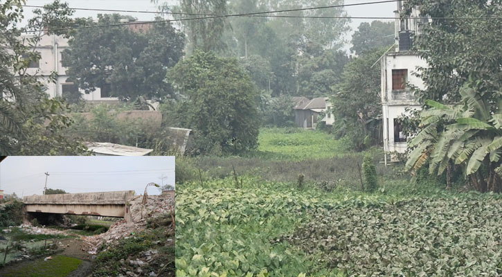 রায়গঞ্জে অবহেলায় দূষণ-দখলে অচল খাল, হুমকিতে পরিবেশ