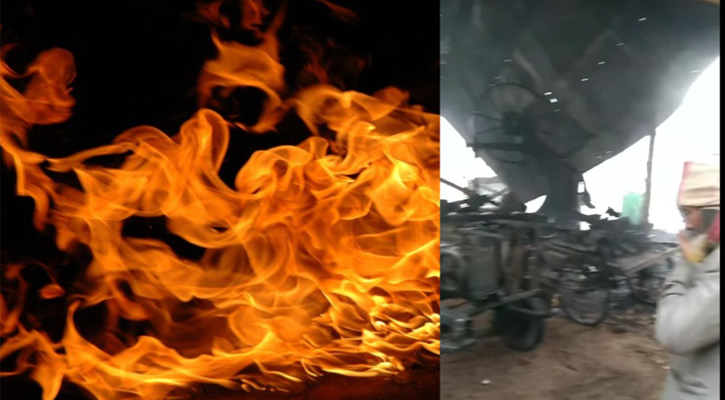কাঠ চেরাই মেশিনসহ ব্যবসা প্রতিষ্ঠানের ক্ষতি