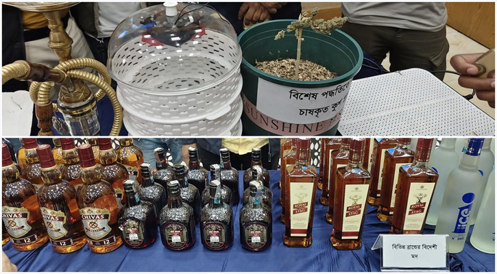 রাজধানীতে ভেজাল মদ কারখানা ও ‘কুশ’ ল্যাবের সন্ধান