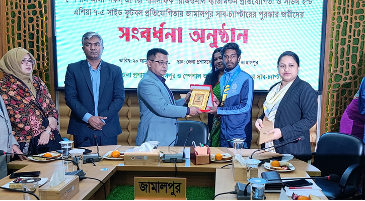 অলিম্পিকসে পদক জয়ী প্রতিবন্ধী খেলোয়াড়দের সংবর্ধনা
