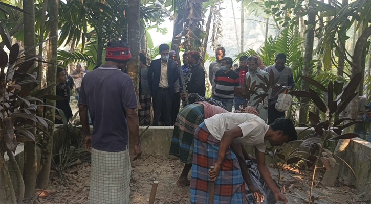 লক্ষ্মীপুরে কবর থেকে প্রবাসীর লাশ উত্তোলন