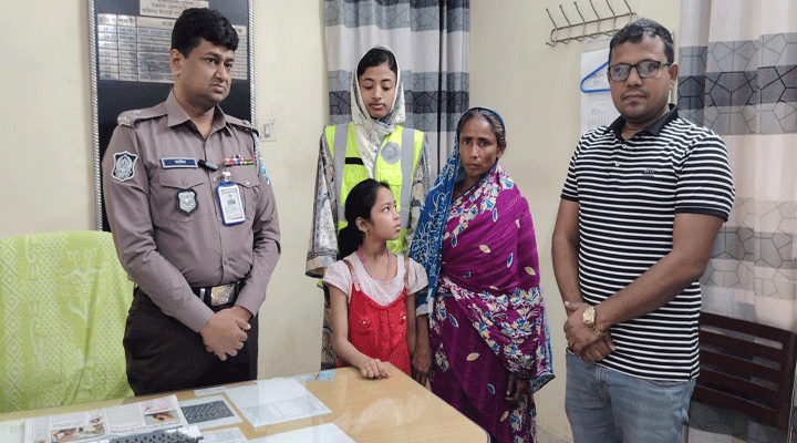অভিমান করে বাড়ি থেকে পালিয়ে ভৈরবে কিশোরী,  ফিরে পেল পরিবার