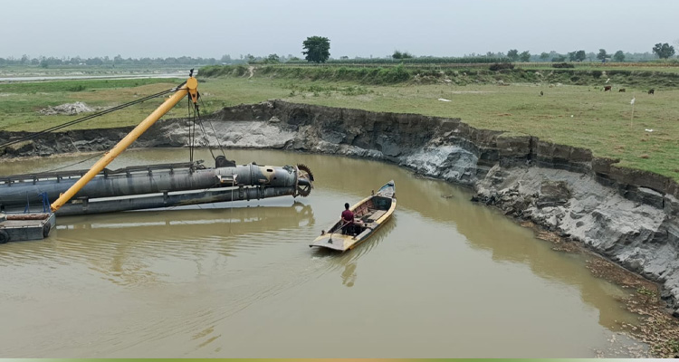 জামালপুরে নদ খননের নামে চলছে কৃষি জমি খনন