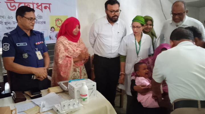অষ্টগ্রামে হাম-রুবেলা ক্যাম্পেইন শুরু