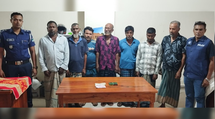 মোংলায় ৭ জুয়াড়ি গ্রেফতার