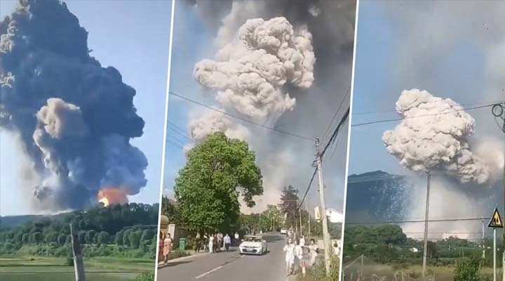 চীনের আতশবাজি কারখানায় ভয়াবহ বিস্ফোরণে নিহত ২১