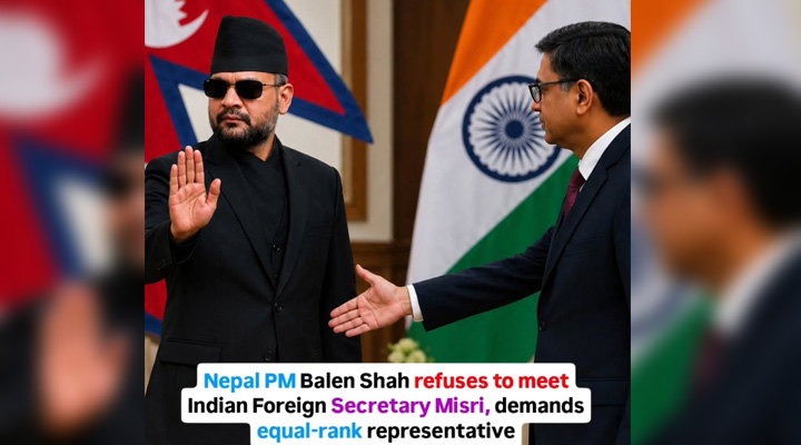 নেপালি প্রধানমন্ত্রীর বার্তা: মন্ত্রী না হলে সাক্ষাৎ নয়