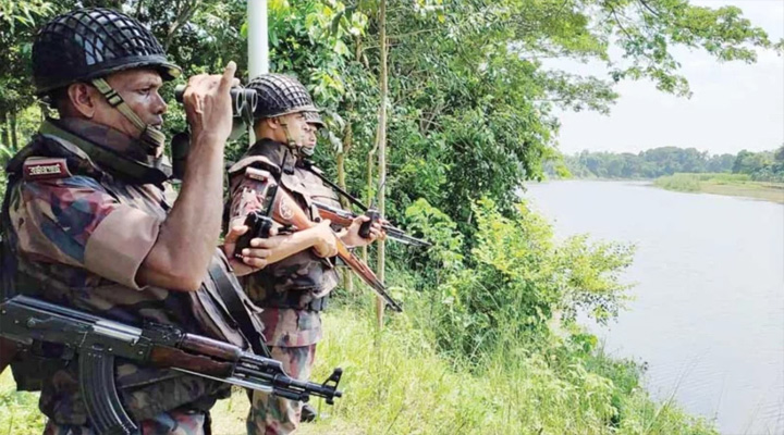 সিলেটে বিএসএফের গুলি, বিজিবির পাল্টা ফায়ার