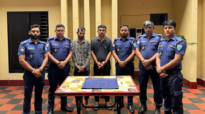 মৌলভীবাজারে স্বর্ণালঙ্কার উদ্ধারসহ ছিনতাইকারী চক্রের দুই সদস্য  গ্রেফতার