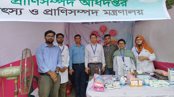 ঢাকা উত্তর-দক্ষিণের ২৯ হাটের ডিএলএসের বিনামূল্যে ভেটেরিনারি সেবা