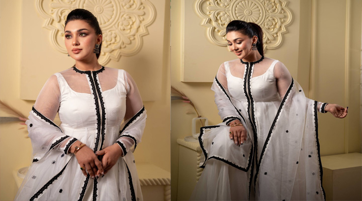 যে পোশাকে মুগ্ধতা ছড়ালেন অপু বিশ্বাস