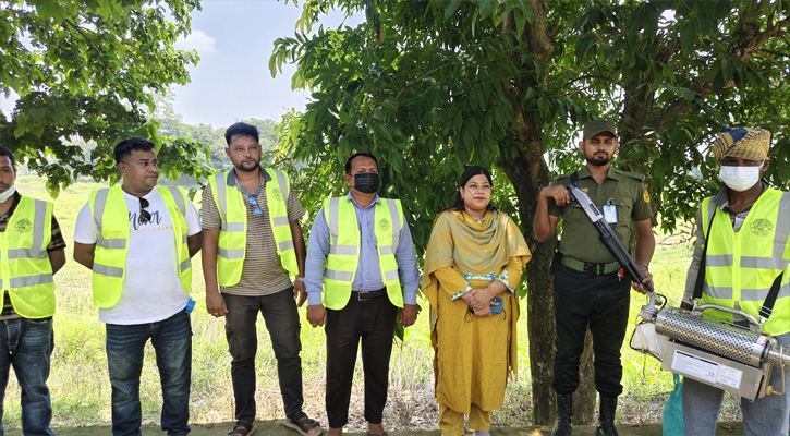 বাঘাইছড়িতে মশক নিধন কার্যক্রমের উদ্বোধন