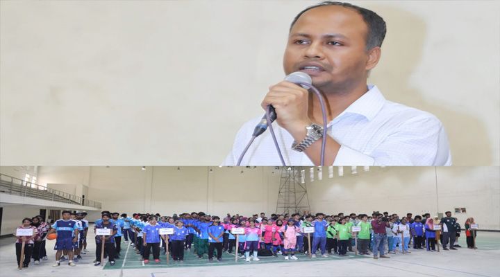 যবিপ্রবিতে হ্যান্ডবল-কাবাডি প্রতিযোগিতা উদ্বোধন