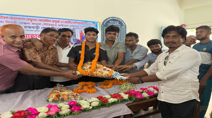 অনূর্ধ্ব-১৭ ফুটবলে সাফল্য, জিহাদকে সংবর্ধনা