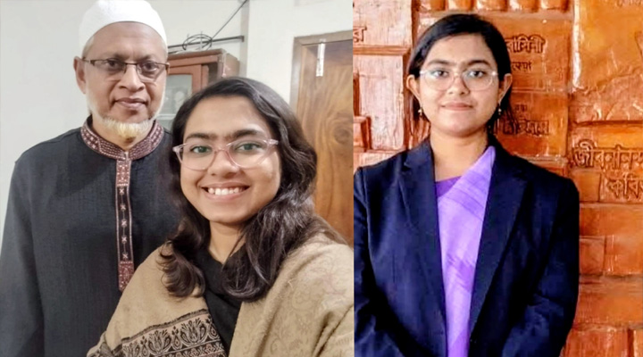 বিসিএসে বর্ণা, গর্বিত পিতা
