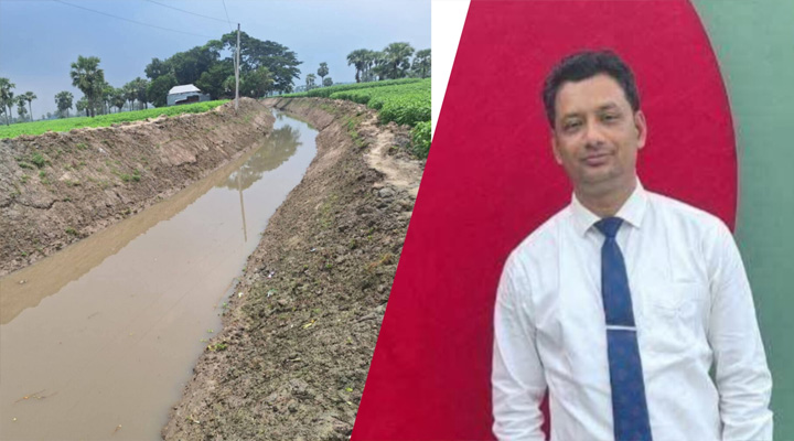 খাল খনন শেষে ৭৩ লাখ টাকা ফেরত দিলেন ইউএনও