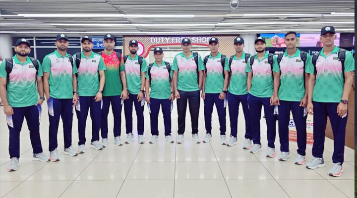 সানইয়ার উদ্দেশে রওনা জাতীয় পুরুষ বীচ হ্যান্ডবল দল