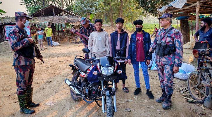 চুয়াডাঙ্গা ও দামুড়হুদা সীমান্তে বিজিবির তৎপরতা জোরদার