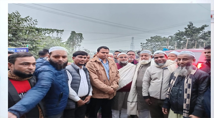 শ্রীনগর বাজার সড়ক  উদ্বোধন