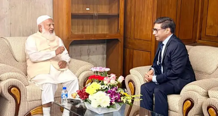 জামায়াত আমিরের সঙ্গে ভারতের পররাষ্ট্র সচিবের  বৈঠক