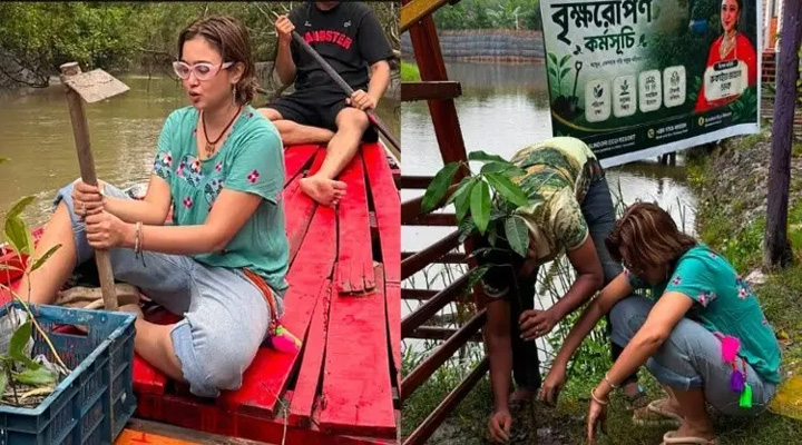 জন্মদিনে ৩০০ গাছ লাগালেন চমক