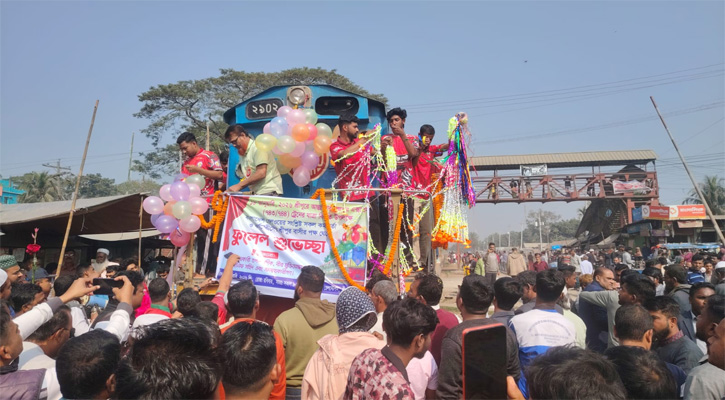 শ্রীপুর রেলওয়ে স্টেশনে আন্ত:নগর এক্সপ্রেস ট্রেনের যাত্রা বিরতি
