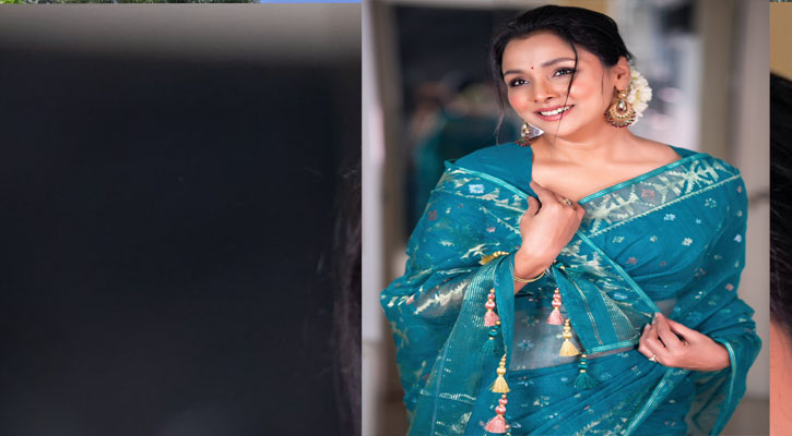 জামদানি শাড়িতে রুনা খান