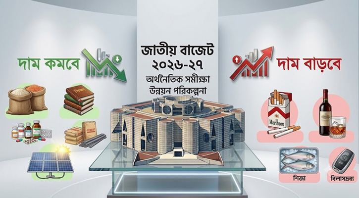 বাজটে কমতে ও বাড়তে পারে যেসব পণ্যের দাম