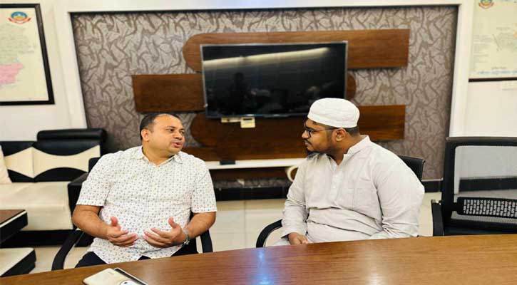 নবাগত ডিআইজি জাহিদুল হাসানকে হাবিবুল্লাহ রায়হানের অভিনন্দন