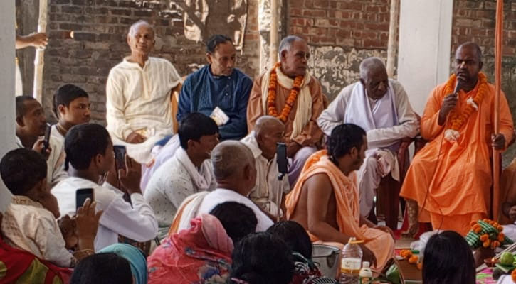 সুন্দরগঞ্জ উপজেলা কেন্দ্রীয় মন্দিরে গৌরাঙ্গ প্রভূর বিগ্ৰহ প্রতিস্থাপন